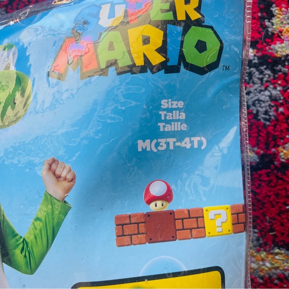 Green Dinosaur Super Mario Yoshi Kids Costume - Picture 4 of 12